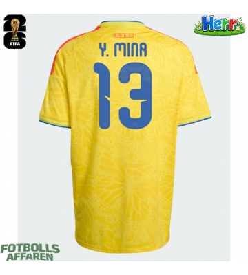 Colombia Yerry Mina #13 Hemmatröja VM 2026 Kortärmad